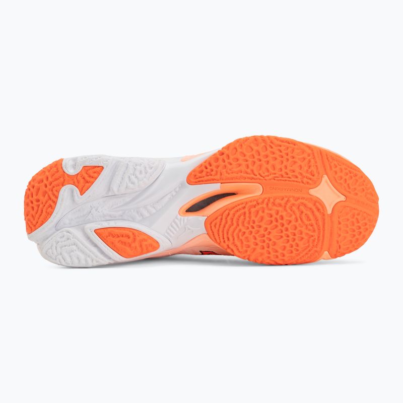 Кросівки волейбольні Mizuno Wave Lightning Elite Mid Flamingo Coral/Lava Orange/White 4