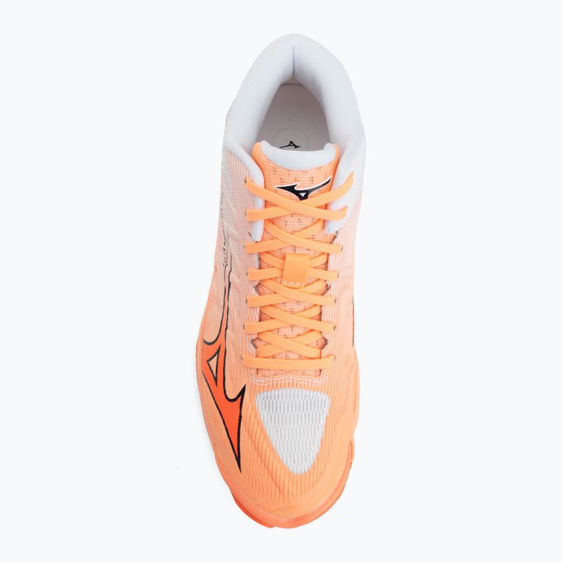 Кросівки волейбольні Mizuno Wave Lightning Elite Mid Flamingo Coral/Lava Orange/White 5