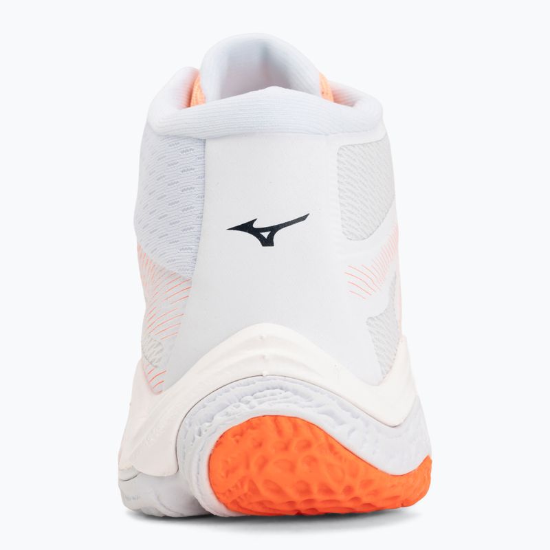 Кросівки волейбольні Mizuno Wave Lightning Elite Mid Flamingo Coral/Lava Orange/White 6