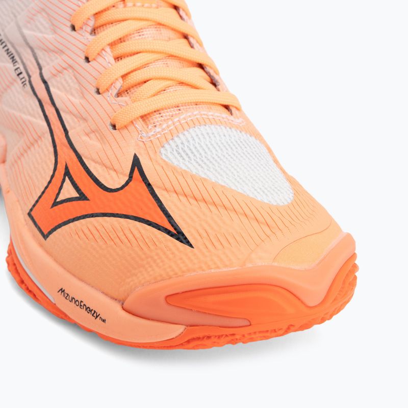 Кросівки волейбольні Mizuno Wave Lightning Elite Mid Flamingo Coral/Lava Orange/White 7