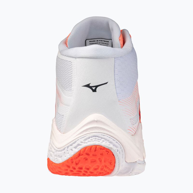 Кросівки волейбольні Mizuno Wave Lightning Elite Mid Flamingo Coral/Lava Orange/White 3
