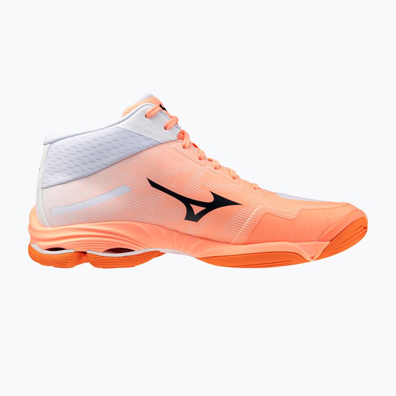 Кросівки волейбольні Mizuno Wave Lightning Pro Mid flamingo coral/carbon/white 2