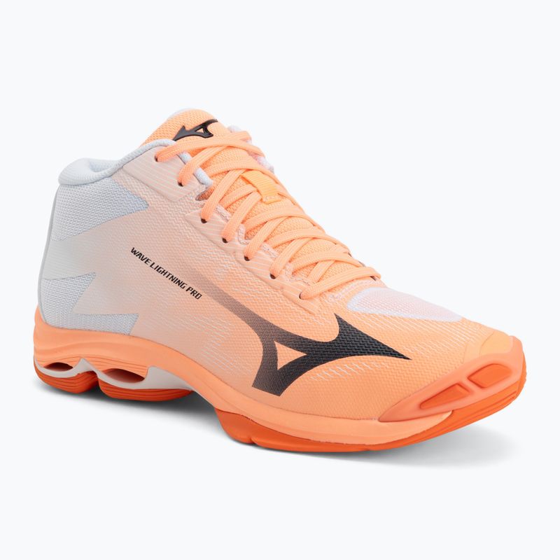 Кросівки волейбольні Mizuno Wave Lightning Pro Mid flamingo coral/carbon/white