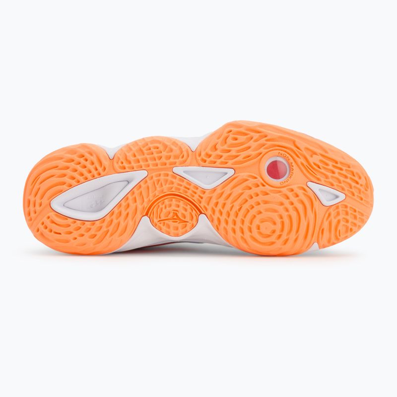 Кросівки волейбольні жіночі Mizuno Wave Momentum Elite blue finch/white/lava orange 4