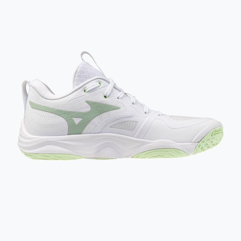 Кросівки волейбольні жіночі Mizuno Wave Momentum Elite white/balsam green/ambrosia 2