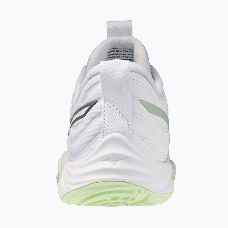 Кросівки волейбольні жіночі Mizuno Wave Momentum Elite white/balsam green/ambrosia 3