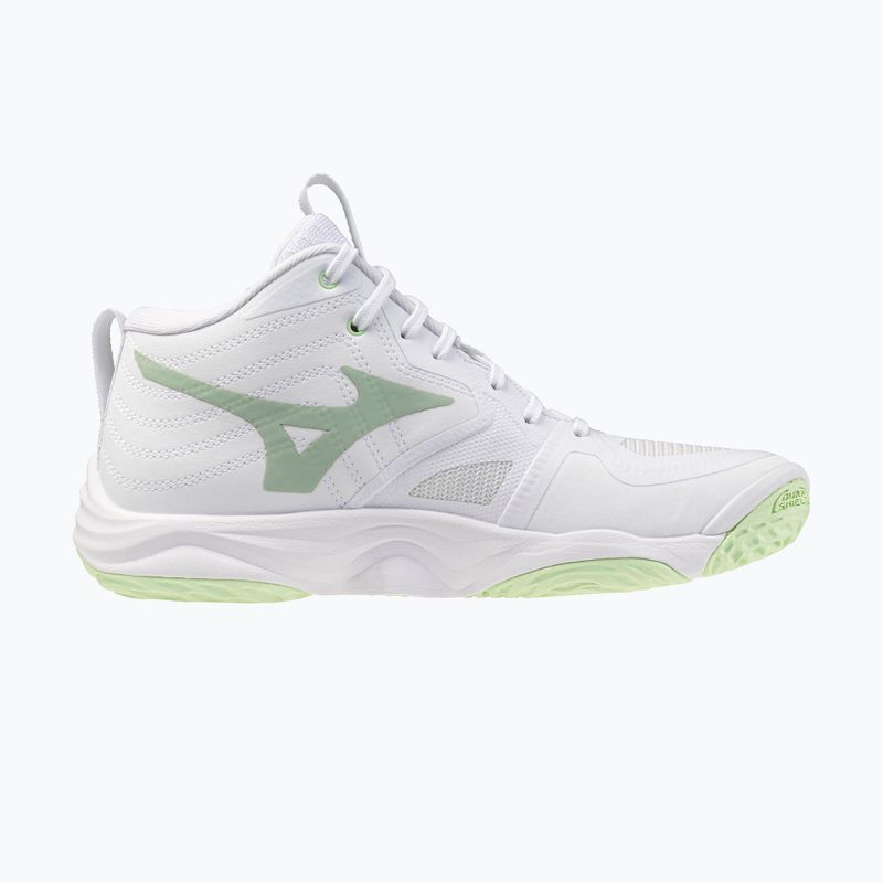 Кросівки волейбольні жіночі Mizuno Wave Momentum Elite Mid white/balsam green/ambrosia 2