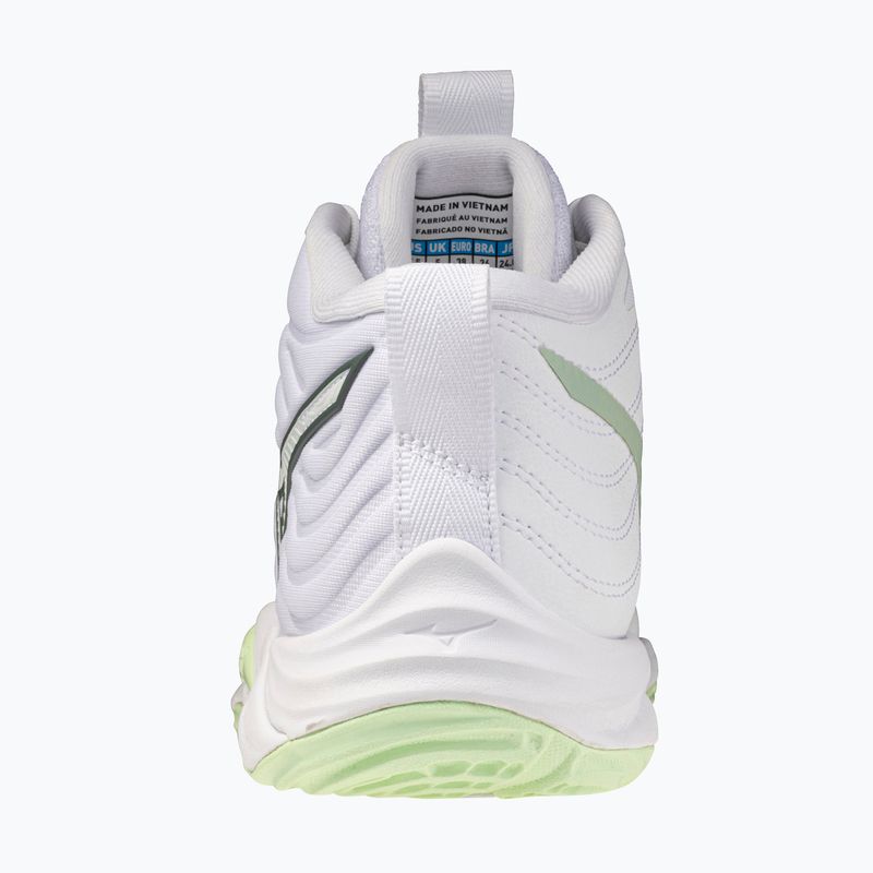Кросівки волейбольні жіночі Mizuno Wave Momentum Elite Mid white/balsam green/ambrosia 3