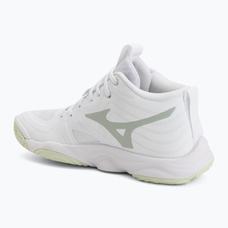Кросівки волейбольні жіночі Mizuno Wave Momentum Elite Mid white/balsam green/ambrosia 3