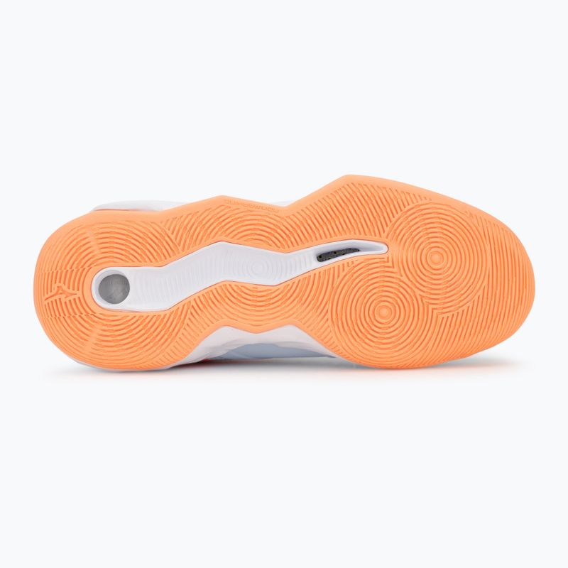Кросівки волейбольні жіночі Mizuno Wave Momentum Pro blue finch/lava orange/flamingo coral 4