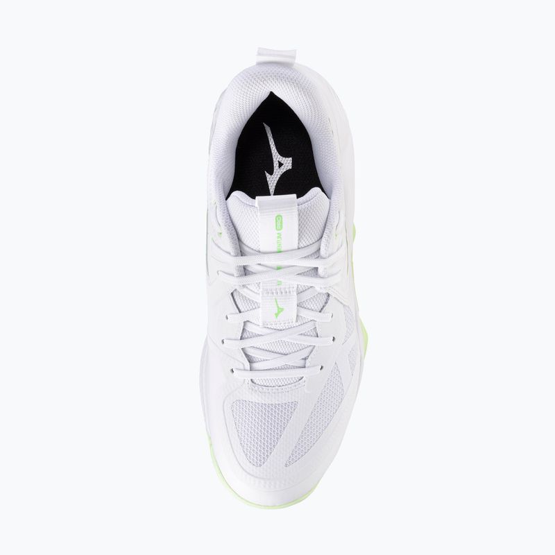 Кросівки волейбольні жіночі Mizuno Wave Momentum Pro white/aqua gray/ambrosia 5