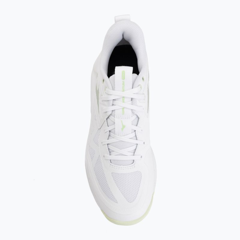 Кросівки волейбольні жіночі Mizuno Wave Momentum Pro white/aqua gray/ambrosia 5