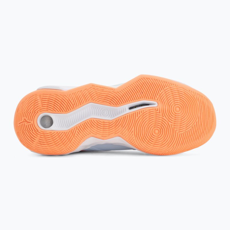 Кросівки волейбольні жіночі Mizuno Wave Momentum Pro Mid blue finch/lava orange/flamingo coral 4