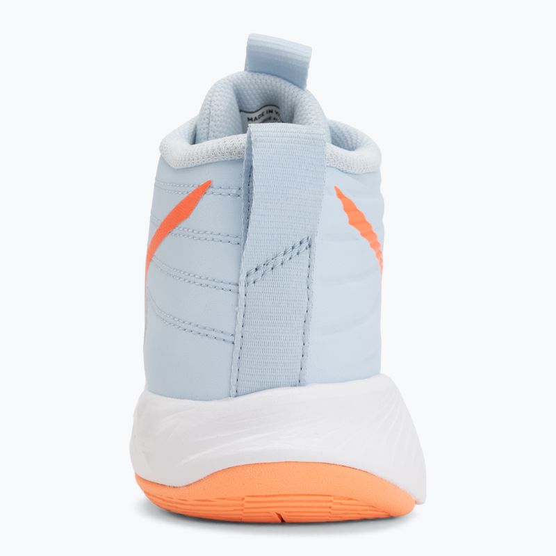 Кросівки волейбольні жіночі Mizuno Wave Momentum Pro Mid blue finch/lava orange/flamingo coral 6