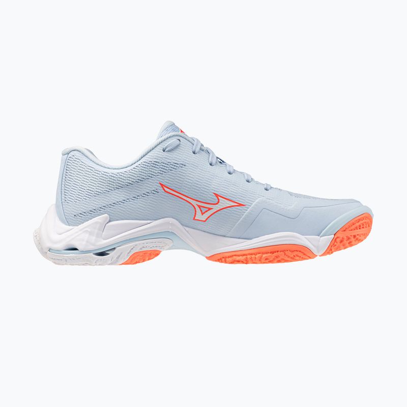 Кросівки волейбольні жіночі Mizuno Wave Lightning Elite blue finch/white/lava orange 2