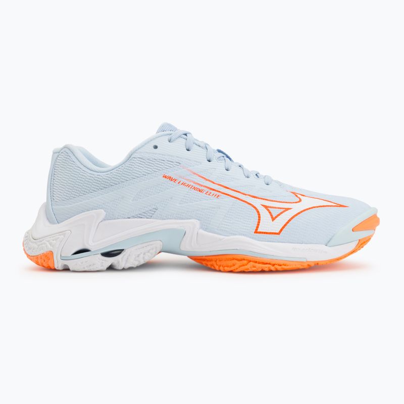 Кросівки волейбольні жіночі Mizuno Wave Lightning Elite blue finch/white/lava orange 2