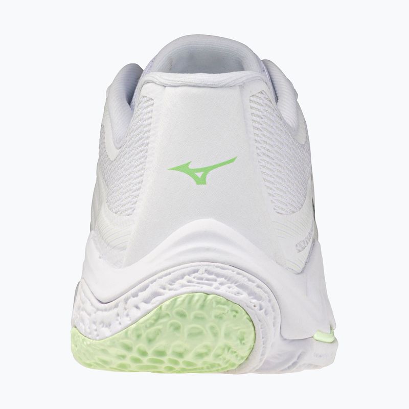 Кросівки волейбольні жіночі Mizuno Wave Lightning Elite white/balsam green/ambrosia 3