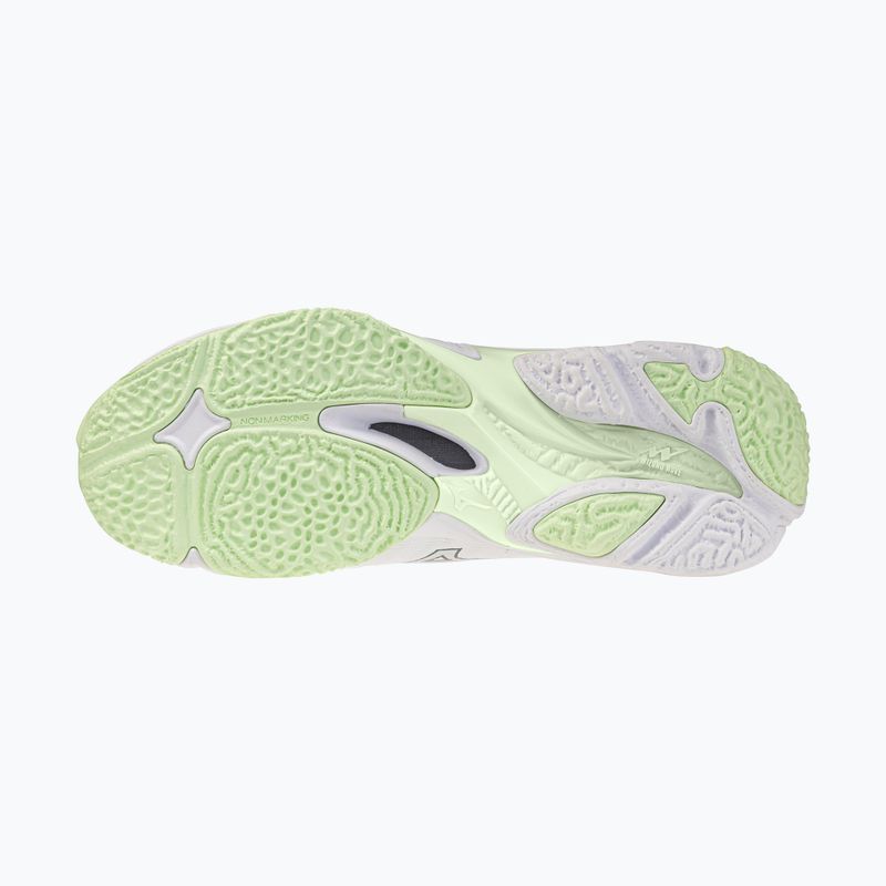 Кросівки волейбольні жіночі Mizuno Wave Lightning Elite white/balsam green/ambrosia 4