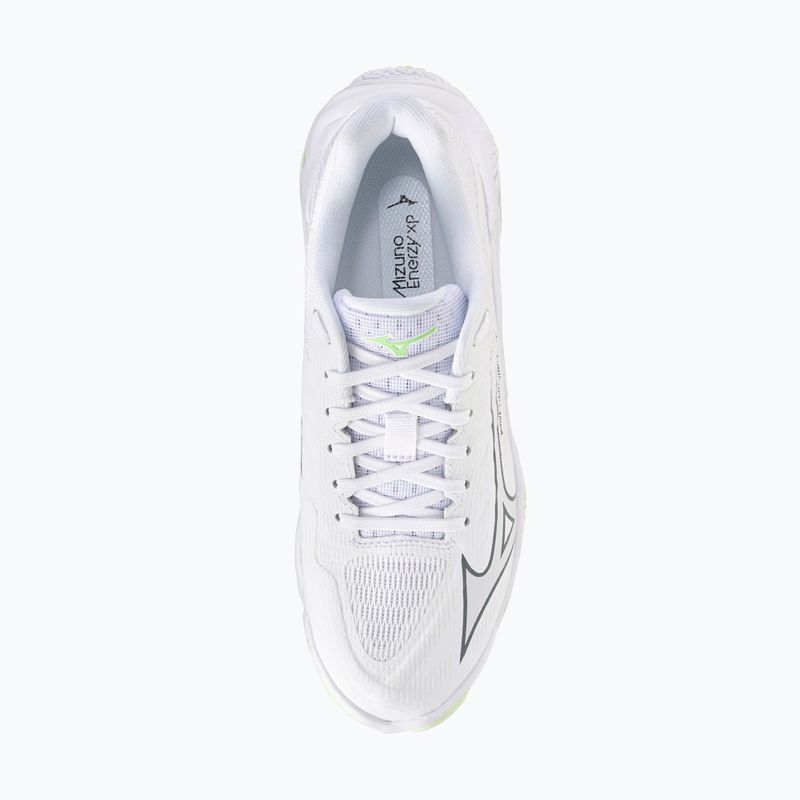 Кросівки волейбольні жіночі Mizuno Wave Lightning Elite white/balsam green/ambrosia 5
