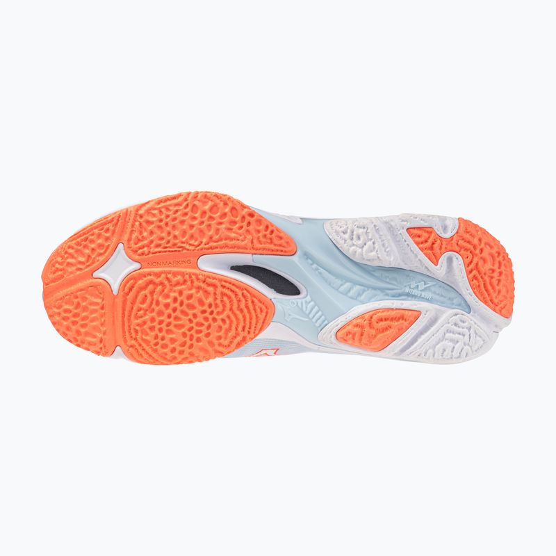 Кросівки волейбольні жіночі Mizuno Wave Lightning Elite Mid blue finch/whitelava orange 4