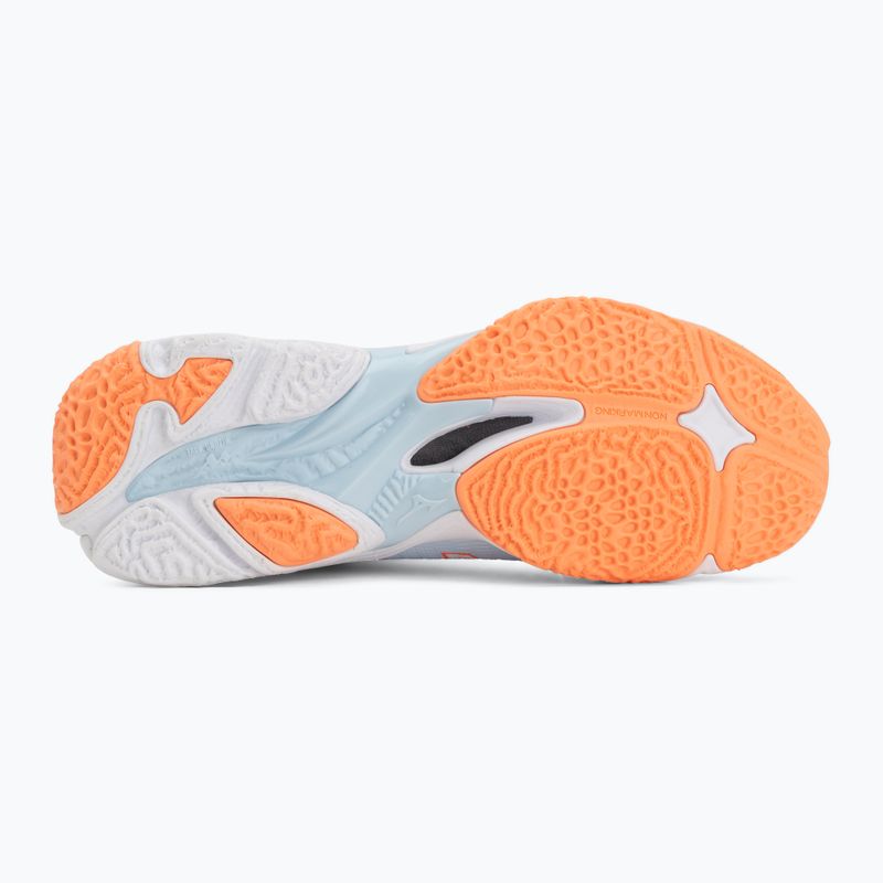 Кросівки волейбольні жіночі Mizuno Wave Lightning Elite Mid blue finch/whitelava orange 4