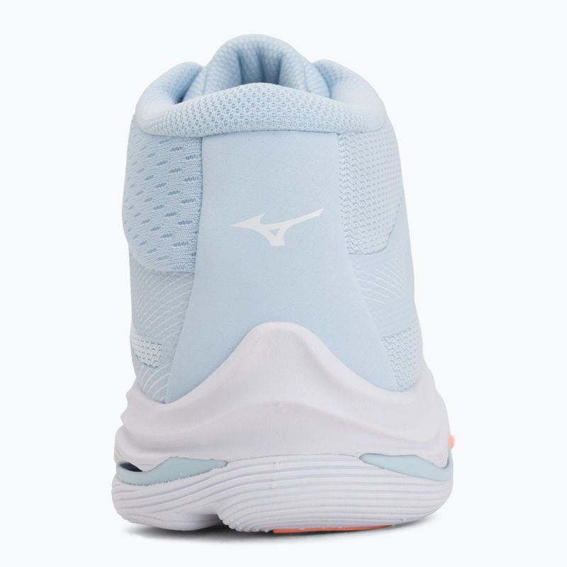 Кросівки волейбольні жіночі Mizuno Wave Lightning Pro Mid blue finch/lava orange/flamingo coral 6