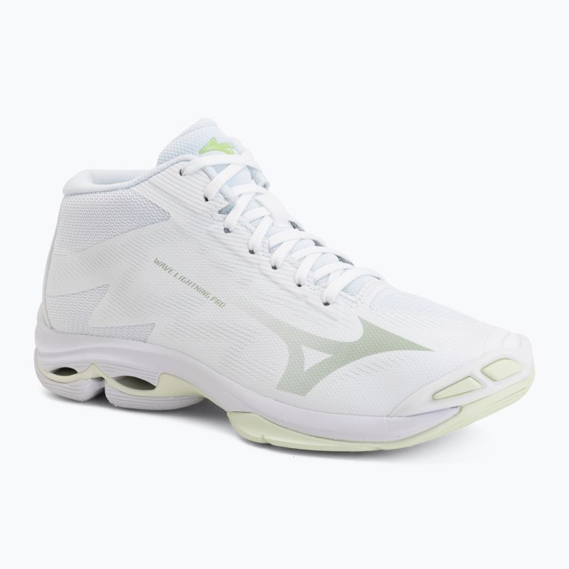 Кросівки волейбольні жіночі Mizuno Wave Lightning Pro Mid white/aqua gray/ambrosia