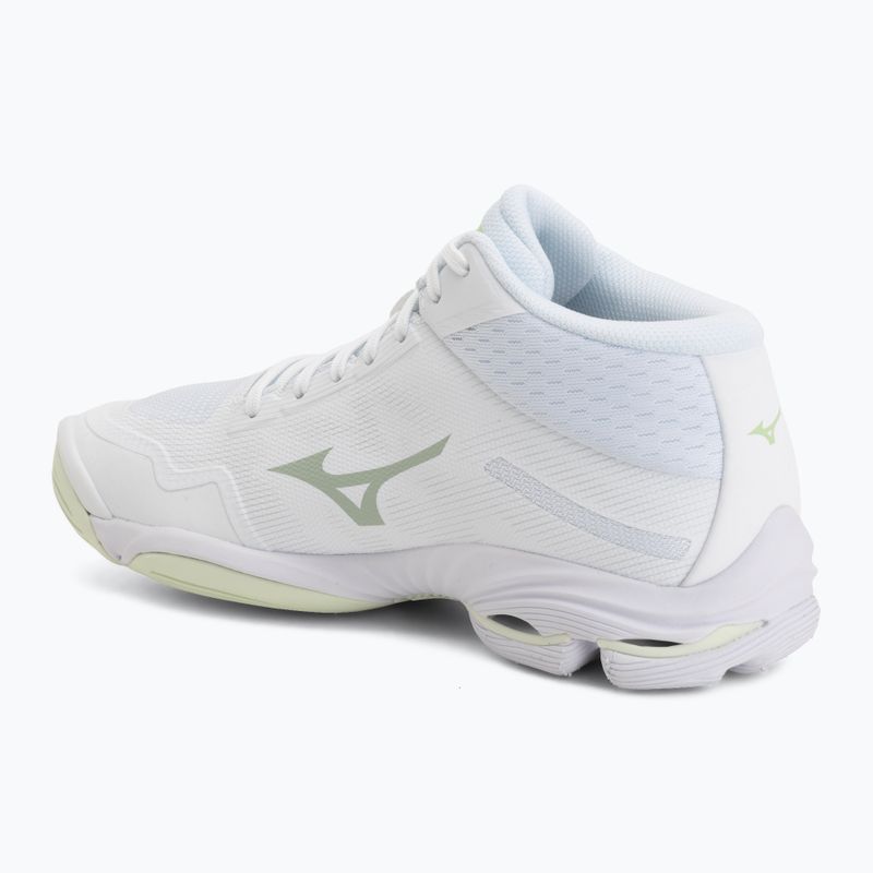 Кросівки волейбольні жіночі Mizuno Wave Lightning Pro Mid white/aqua gray/ambrosia 3