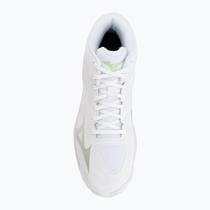 Кросівки волейбольні жіночі Mizuno Wave Lightning Pro Mid white/aqua gray/ambrosia 5