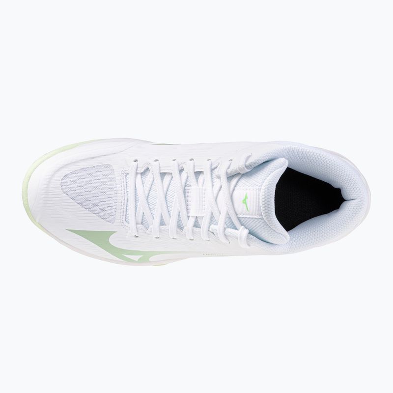 Кросівки волейбольні жіночі Mizuno Lightning Select Mid white/aqua gray/ambrosia 5