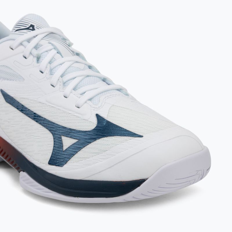 Кросівки тенісні чоловічі Mizuno Wave Exceed Court AC white/insignia blue/orange 7