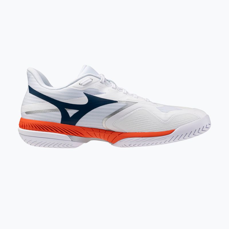 Кросівки тенісні чоловічі Mizuno Wave Exceed Court AC white/insignia blue/orange 2