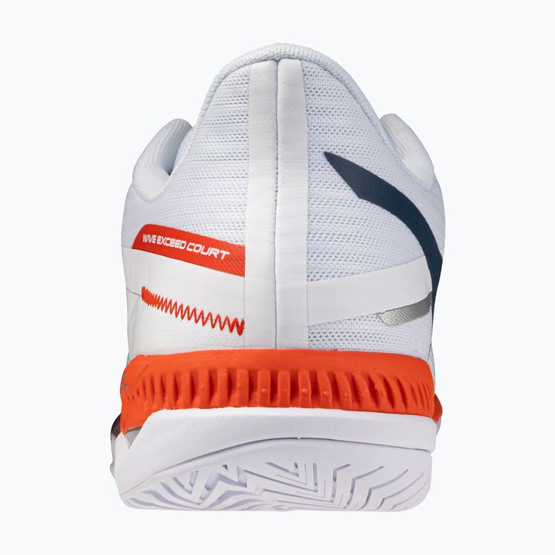 Кросівки тенісні чоловічі Mizuno Wave Exceed Court AC white/insignia blue/orange 3