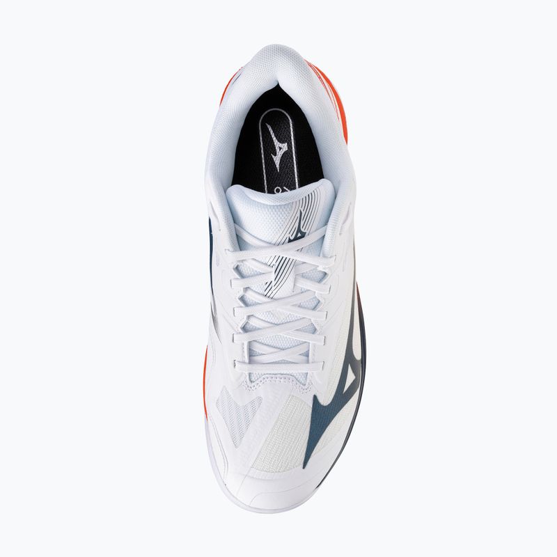 Кросівки тенісні чоловічі Mizuno Wave Exceed Court AC white/insignia blue/orange 5