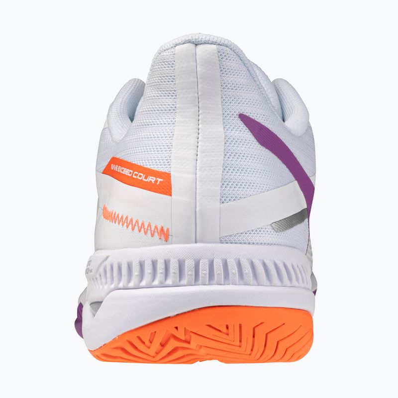 Кросівки тенісні жіночі Mizuno Wave Exceed Court AC white/dahlia/lava orange 3