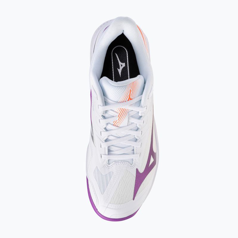 Кросівки тенісні жіночі Mizuno Wave Exceed Court AC white/dahlia/lava orange 5