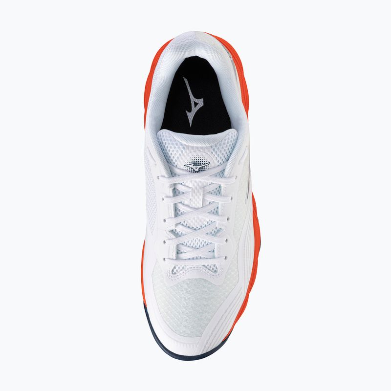 Кросівки тенісні чоловічі Mizuno Wave Enforce Court 2 AC white/insignia blue/orange 5