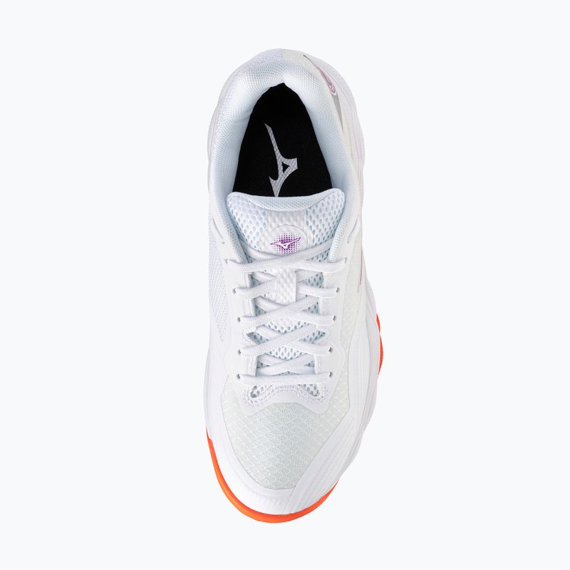 Кросівки тенісні жіночі Mizuno Wave Enforce Court 2 CC white/dahlia/sunstone 5