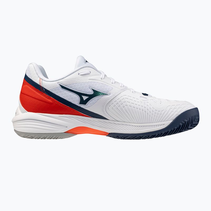 Кросівки тенісні чоловічі Mizuno Neo Ace CC white/insignia blue/orange 2