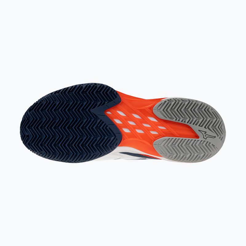 Кросівки тенісні чоловічі Mizuno Neo Ace CC white/insignia blue/orange 4