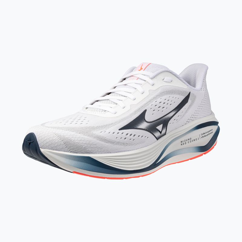 Кросівки для бігу чоловічі Mizuno Neo Cosmo 2 white/dress blues/neon flame 3