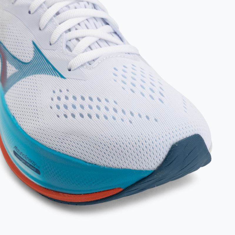 Кросівки для бігу чоловічі Mizuno Wave Rider 30 white/blue jewel/orange 7