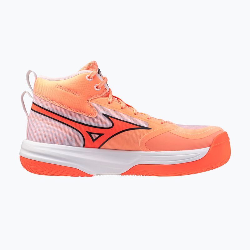 Кросівки волейбольні Mizuno Neo Jump Mid flamingo coral/lava orange/white 2