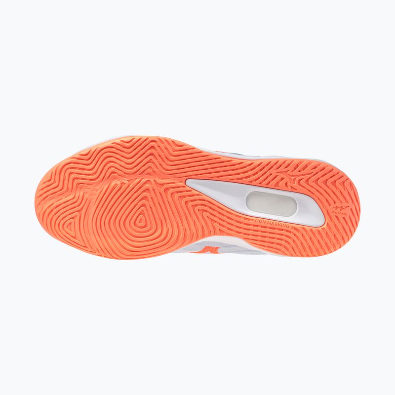 Кросівки волейбольні жіночі Mizuno Wave Luminous Elite blue finch/lava orange/flamingo coral 4