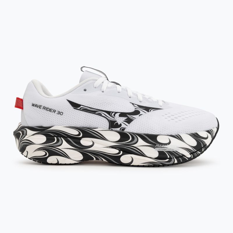 Кросівки для бігу чоловічі Mizuno Wave Rider 30 Disclosure white/black/high risk red 2