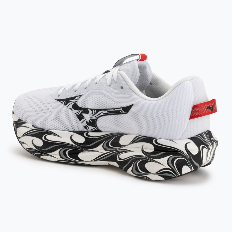 Кросівки для бігу чоловічі Mizuno Wave Rider 30 Disclosure white/black/high risk red 3