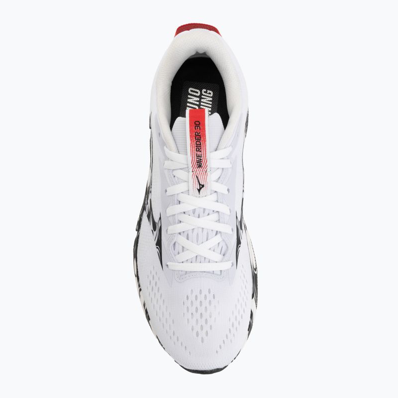 Кросівки для бігу чоловічі Mizuno Wave Rider 30 Disclosure white/black/high risk red 5