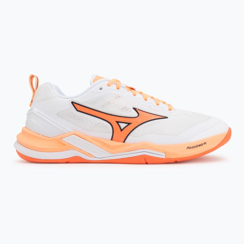 Кросівки гандбольні Mizuno Wave Stealth Elite white/lava orange 2