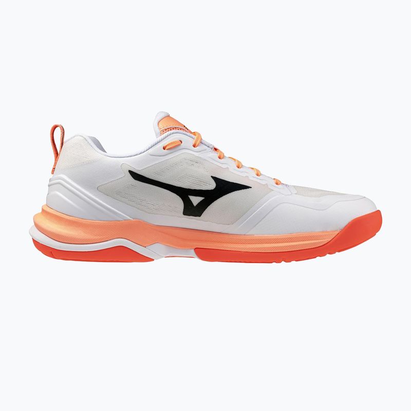 Кросівки гандбольні Mizuno Wave Stealth Elite white/lava orange 2