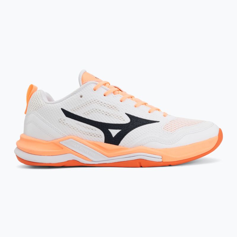 Кросівки гандбольні Mizuno Wave Stealth Pro white/black/flamingo coral 2
